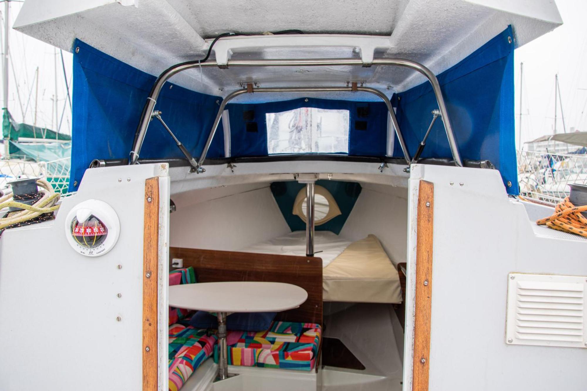 70's Tiny Boat Botel Lisbon
